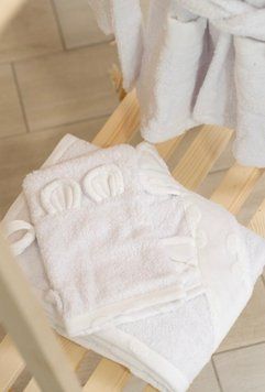 Рушник з куточком &laquo;Ведмедик&raquo;, для купання немовлят Spovuvashka 90*90 1Tr651v фото